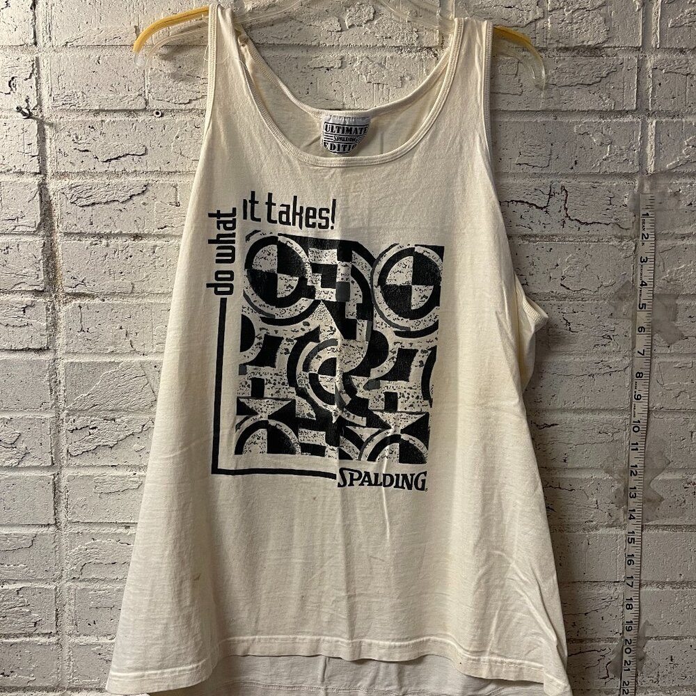 Vintage Spalding Ultimate Edition Tank Top | Made in USA | “Do What It Takes!”